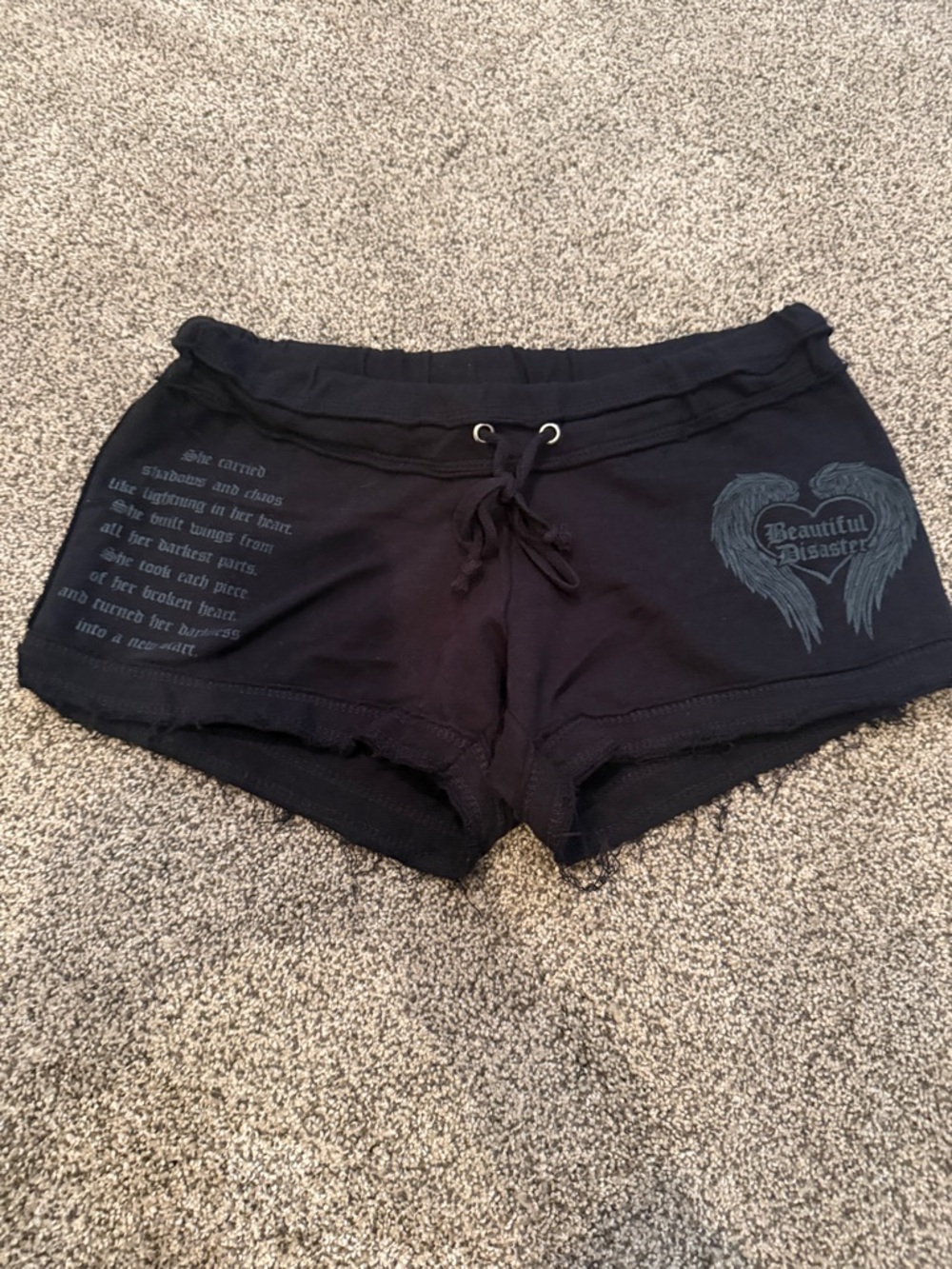 Women's Black Lounge Shorts